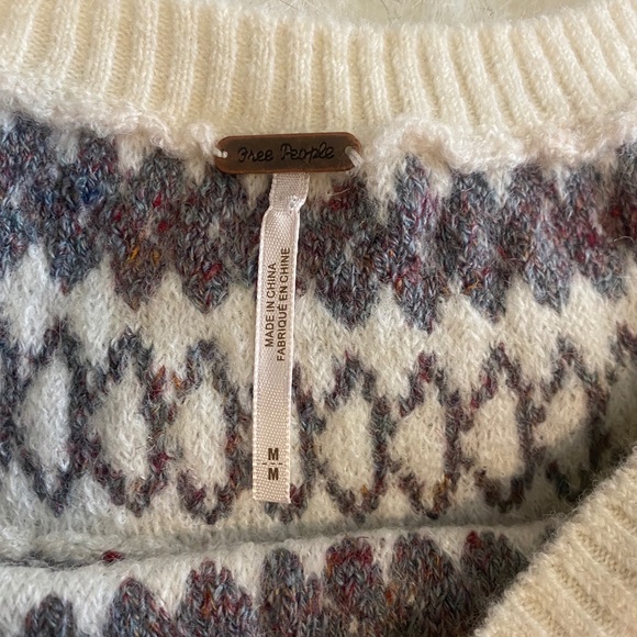 Free People Boho Sheer Butterfly Sleeve Sweater - Picture 6 of 7